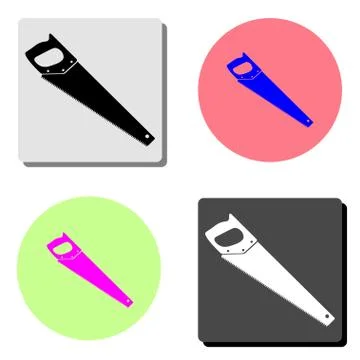 Saw. flat vector icon Stock-Illustration