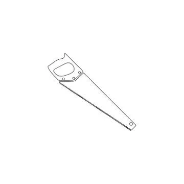 Saw. flat vector icon Stock Illustration