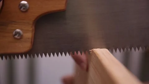 Saw hacksaw to cut the formwork plate (3) Stock Footage 202258834