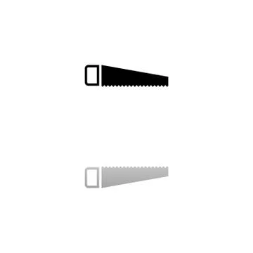 Saw icon flat Stock Illustration