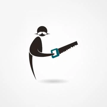 Saw icon Stock Illustration