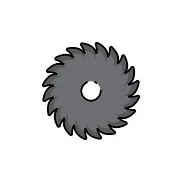 Saw icon vector Stock Illustration