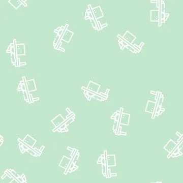 Saw panel machine line vector seamless pattern 스톡 일러스트