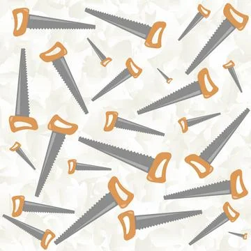 Saw pattern saw pattern, vector art illustration; more patterns in my gall... Stock Photos