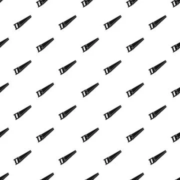 Saw pattern, simple style Illustrazione stock