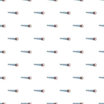 Saw tools creating seamless pattern for construction design Stock Illustration