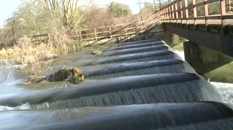 Saw tooth wier 03 Stock Footage 45937723