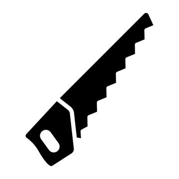 Saw Vector Icon Design Illustration Stock Illustration