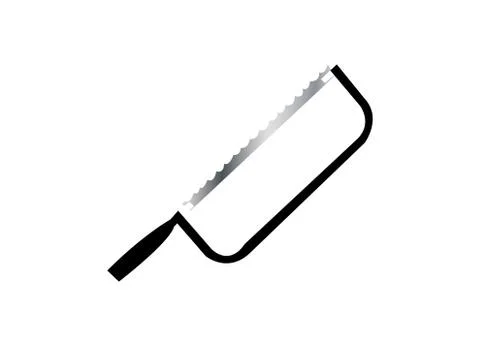 Saw on white Stock Illustration