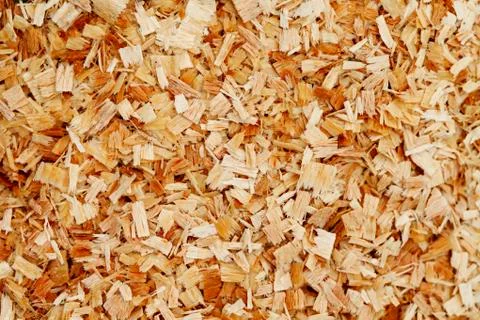 Sawdust background, close-up Stock Photos