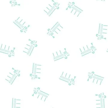 Sawing centers glyph vector seamless pattern flat 스톡 일러스트