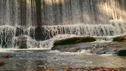 Sawkill creek dam 4 loop Stock Footage 259428146