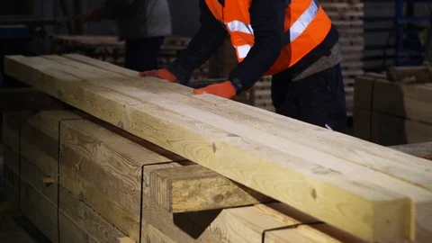 Sawmill 3 Clips Pack. Cutting wood at a wood factory. Close up clips of sawing 스톡 동영상 90382971