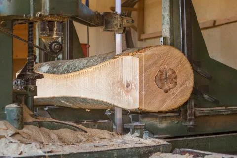 Sawmill cutting Stock Photos