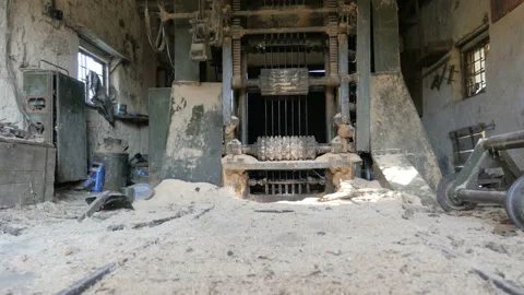 Sawmill machine for process of machining the tree trunk on the board. Stock Footage 89838285