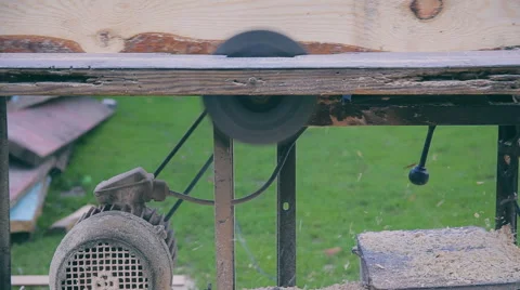 Sawmill saws timber outdoor Stock Footage 63775146
