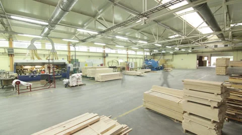 Sawmill timelapse Stock Footage 34305907