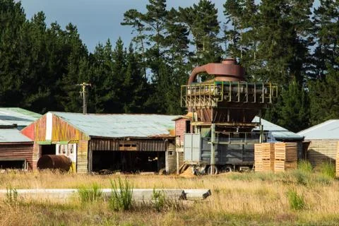 Sawmill wast loader Stock Photos