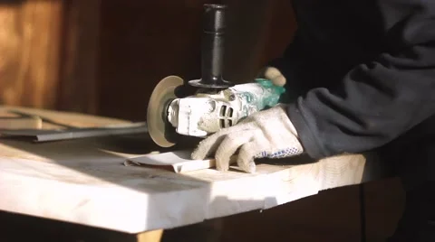 Saws circular saw plastic Stock Footage 67320233