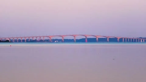 Saxnäs on Öland has a campsite with a view of Kalmarsund and wonderful nature. Stock Footage 219280762