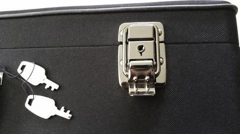 Saxophone Case with Keys Stock Photos