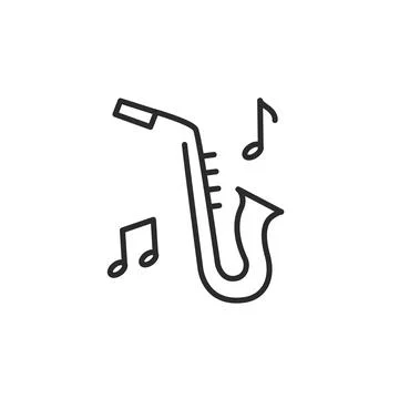 Saxophone icon Stock Illustration