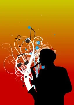 Saxophone Stock Illustration