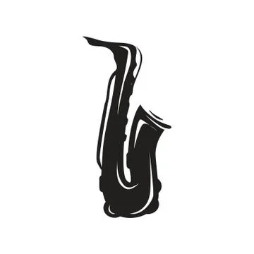 Saxophone illustration Stock Illustration