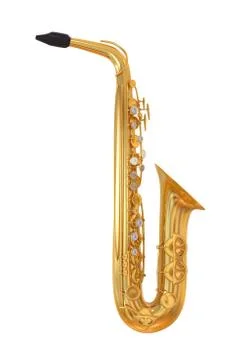 Saxophone Isolated Stock Illustration