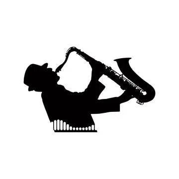 Saxophone player Stock Illustration