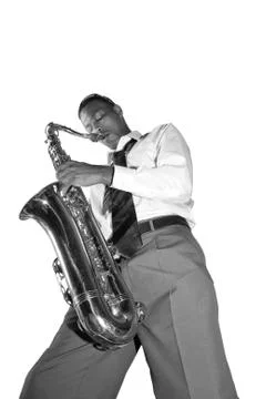 Saxophone player Stock Photos