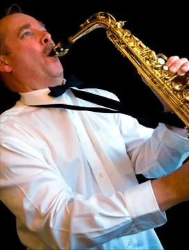 Saxophone player Stock Photos