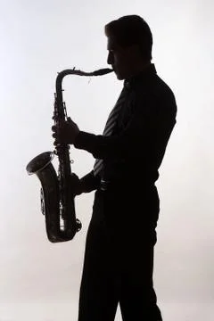Saxophone player Stock Photos