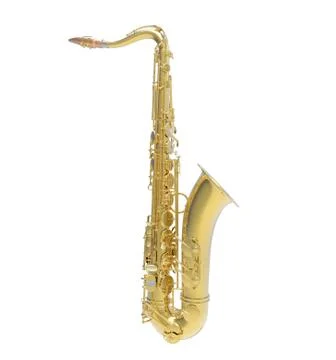 Saxophone - Side View Stock Illustration