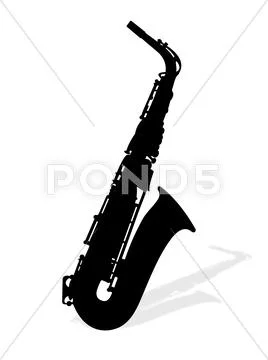 Saxophones Stock Illustration