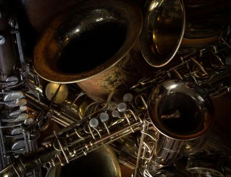 Saxophones Fotos de archivo