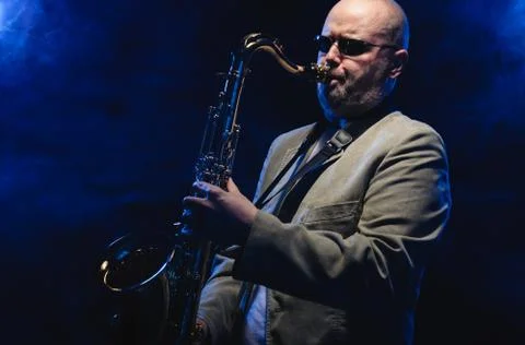 Saxophonist Foto stock