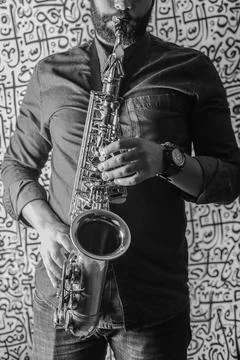 Saxophonist 스톡 사진