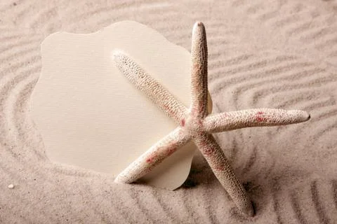 Say hello! Beach and message concept Stock Photos