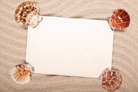 Say hello! Beach and message concept Stock Photos