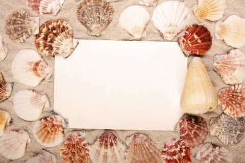 Say hello! Beach and message concept Stock Photos