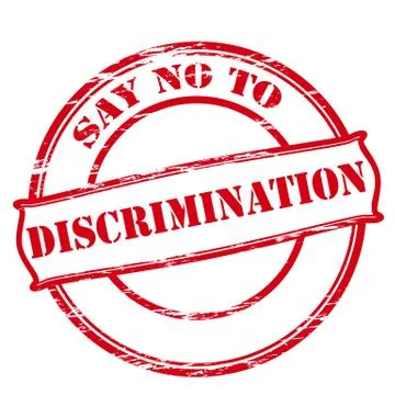Say no to discrimination Stock Illustration