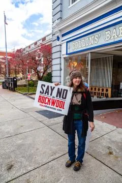 The Say No Protestor Stock Photos