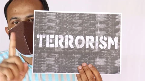 Say No to Terrorism Stock Footage 159698638