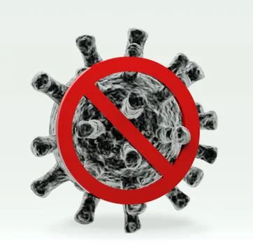 Say no to virus Illustrazione stock
