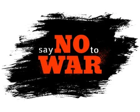 Say no to war Stock Illustration