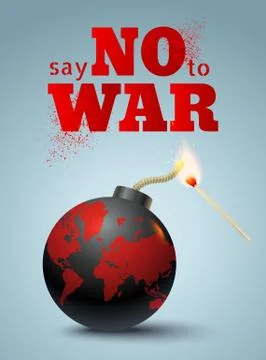 Say no to war Stock Illustration