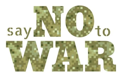 Say no to war 库存插图