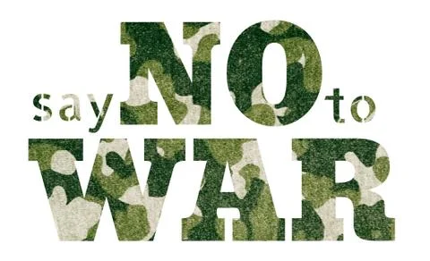 Say no to war Ilustración de archivo