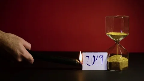 Saying goodbye to the year Stock Footage 121540868